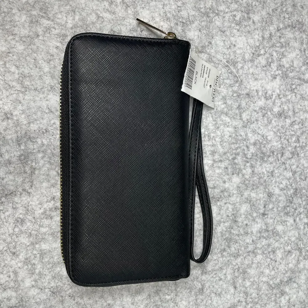 New Discovery Black Geometric Pattern Wristlet Wallet Women's Fashion‎ Style